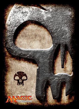 プレイヤーズカードスリーブ『マナシンボル』《沼》MTGS-019