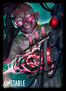 プレイヤーズカードスリーブ『アンステイブル』《飛び切りの殺人光線》MTGS-022