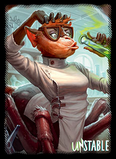 プレイヤーズカードスリーブ『アンステイブル』《自発的被験者》MTGS-024