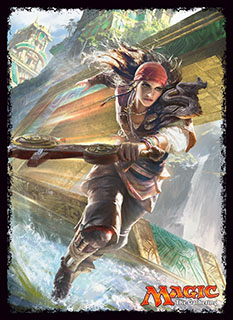 プレイヤーズカードスリーブ『イクサランの相克』《風雲艦隊の疾走者》MTGS-027