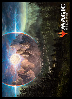 プレイヤーズカードスリーブ『基本セット2019』《高山の月》MTGS-047