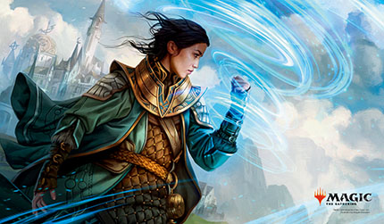 プレイヤーズラバーマット『ドミナリア』《アカデミーの修士魔道士》MTGM-005