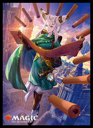 プレイヤーズカードスリーブ 『灯争大戦』  《伝承の収集者、タミヨウ》  MTGS-088