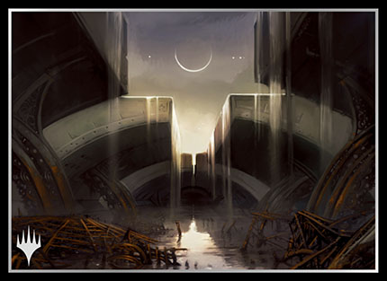 プレイヤーズカードスリーブ基本土地シリーズ『アラーラの断片』《沼》 MTGS-089