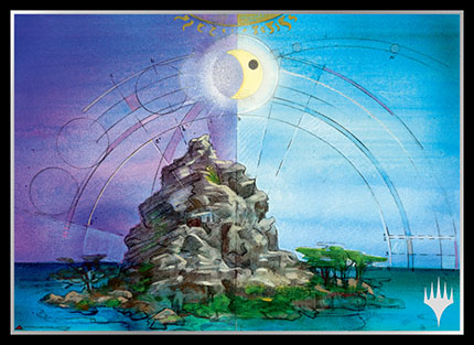 プレイヤーズカードスリーブ基本土地シリーズ『GURUランド』《島》 MTGS-090