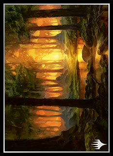 プレイヤーズカードスリーブ基本土地シリーズ『テーロス』《森》 MTGS-095