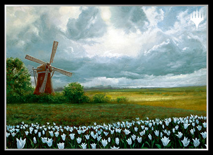 プレイヤーズカードスリーブ基本土地シリーズ『EUROランド2』《平地》 MTGS-107