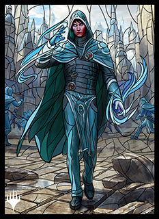 プレイヤーズカードスリーブ『灯争大戦』ステンドグラス《神秘を操る者、ジェイス》MTGS-113