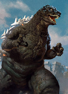 プレイヤーズラバーマット『イコリア：巨獣の棲処』《原始の王者、ゴジラ》MTGM-017