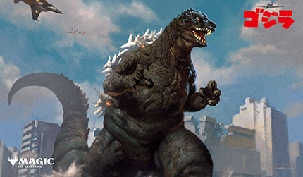 プレイヤーズラバーマット『イコリア：巨獣の棲処』《原始の王者、ゴジラ》MTGM-017