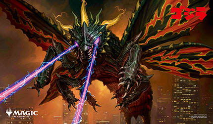 プレイヤーズラバーマット『イコリア：巨獣の棲処』《暗黒破壊獣、バトラ》MTGM-018