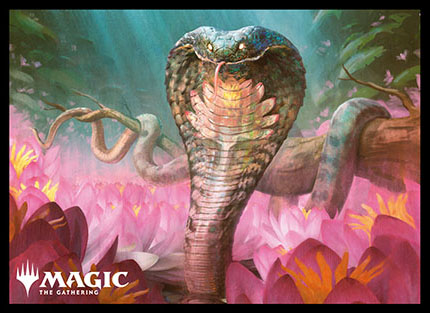 プレイヤーズカードスリーブ『ゼンディカーの夜明け』《水蓮のコブラ》MTGS-150