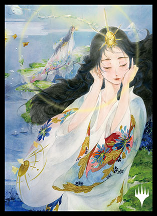 プレイヤーズカードスリーブ『ストリクスヘイヴン:魔法学院』日本画ミスティカルアーカイブ《精神の願望》MTGS-165