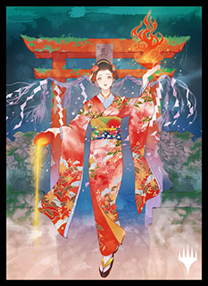 プレイヤーズカードスリーブ『ストリクスヘイヴン：魔法学院』日本画ミスティカルアーカイブ《信仰無き物あさり》MTGS-174