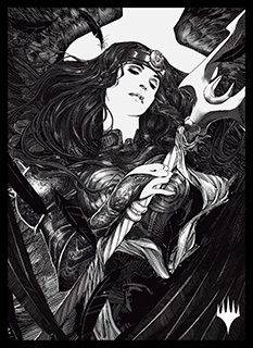 プレイヤーズカードスリーブ『イニストラード：真夜中の狩り』「永遠の夜」版 《忘れられた大天使、リーサ》MTGS-183