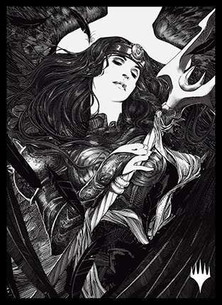 プレイヤーズカードスリーブ『イニストラード：真夜中の狩り』「永遠の夜」版 《忘れられた大天使、リーサ》MTGS-183