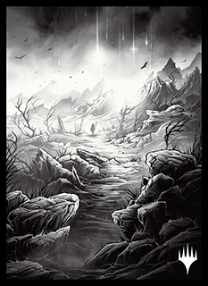 プレイヤーズカードスリーブ『イニストラード：真夜中の狩り』「永遠の夜」版《平地》(B)MTGS-185