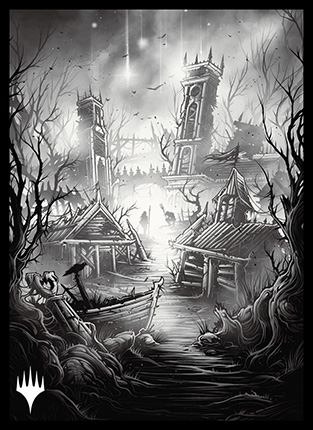 プレイヤーズカードスリーブ『イニストラード:真夜中の狩り』「永遠の夜」版《沼》(B)MTGS-189