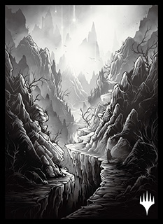 プレイヤーズカードスリーブ『イニストラード：真夜中の狩り』「永遠の夜」版《山》(B)MTGS-191