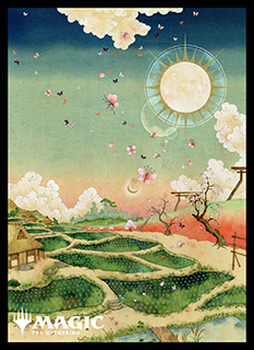 プレイヤーズカードスリーブ『神河：輝ける世界』「浮世絵」土地《平地》(A)MTGS-212