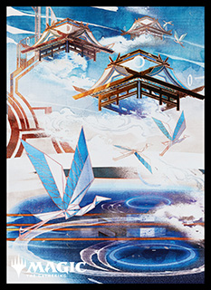 プレイヤーズカードスリーブ『神河：輝ける世界』「浮世絵」土地《島》(B)MTGS-215