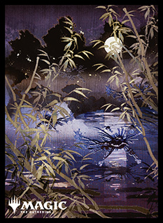 プレイヤーズカードスリーブ『神河：輝ける世界』「浮世絵」土地《沼》(A)MTGS-216