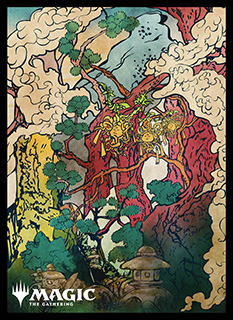 プレイヤーズカードスリーブ『神河：輝ける世界』「浮世絵」土地《沼