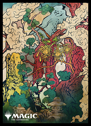 プレイヤーズカードスリーブ『神河：輝ける世界』「浮世絵」土地《森》(A)MTGS-220