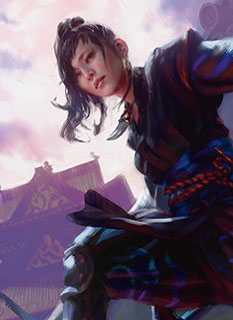 プレイヤーズラバーマット『統率者レジェンズ』《虎の影、百合子》MTGM-020