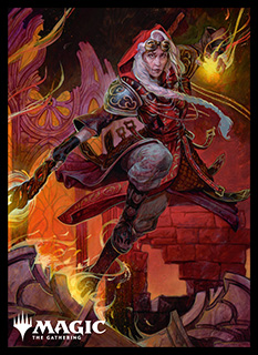 プレイヤーズカードスリーブ『団結のドミナリア』《焦熱の交渉人、ヤヤ》MTGS-234