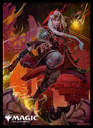 プレイヤーズカードスリーブ『団結のドミナリア』《焦熱の交渉人、ヤヤ》MTGS-234