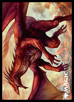 プレイヤーズカードスリーブ『団結のドミナリア』ヒストリープロモ版《シヴ山のドラゴン》MTGS-245