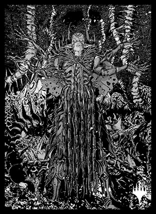 プレイヤーズカードスリーブ『ファイレクシア:完全なる統一』《向上した精霊信者、ニッサ》MTGS-266