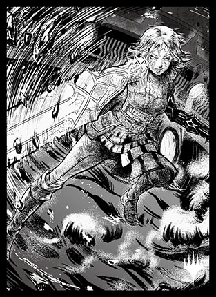 プレイヤーズカードスリーブ『ファイレクシア：完全なる統一』《慈悲無き者、ナヒリ》MTGS-267