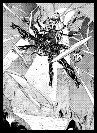 プレイヤーズカードスリーブ『ファイレクシア：完全なる統一』《踊る影、魁渡》MTGS-271