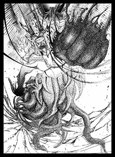 プレイヤーズカードスリーブ『ファイレクシア：完全なる統一』《歓喜する喧嘩屋、タイヴァー》MTGS-273