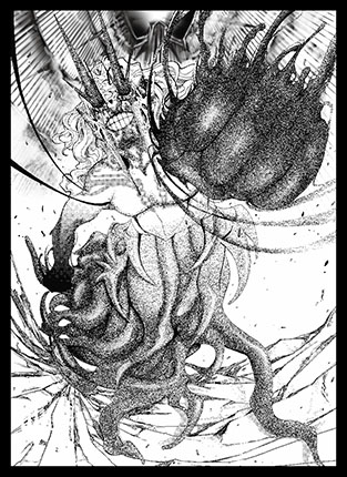 プレイヤーズカードスリーブ『ファイレクシア:完全なる統一』《歓喜する喧嘩屋、タイヴァー》MTGS-273